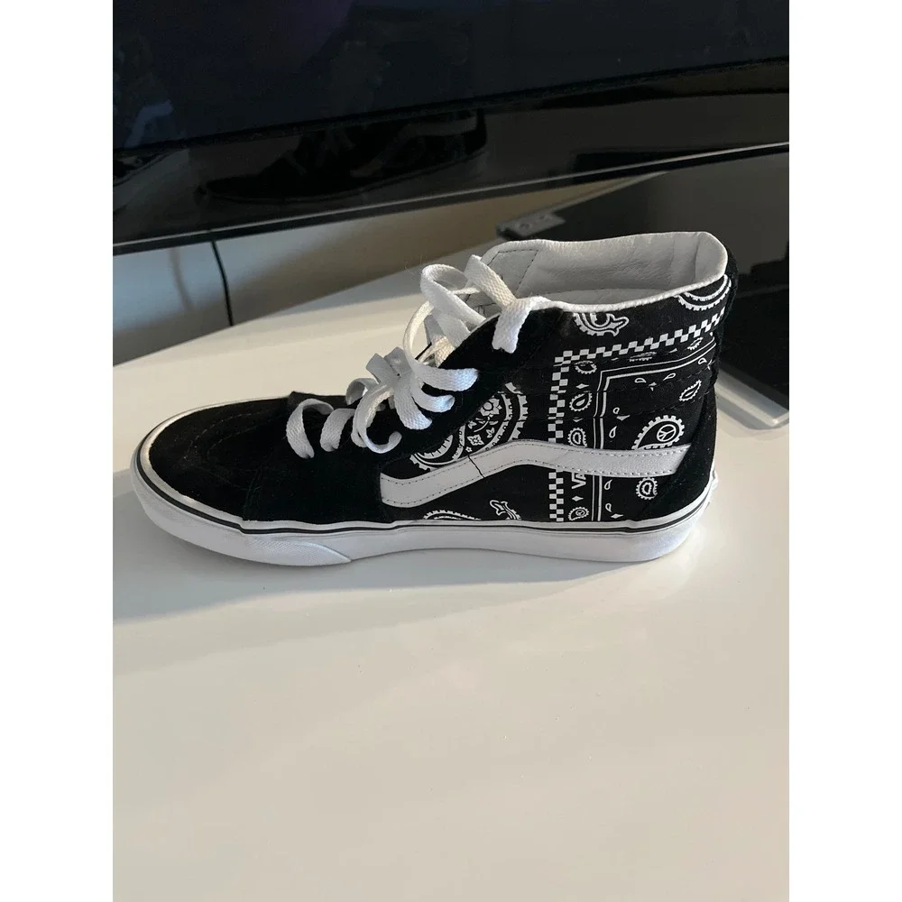 Vans‎ Sk8-Hi Bandana Paisley Black White High Top Skate Sneakers